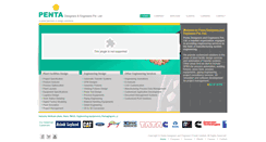 Desktop Screenshot of pentadesigners.in