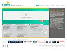 Tablet Screenshot of pentadesigners.in